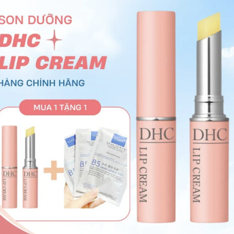 [MUA 1 TẶNG 1] Son dưỡng môi DHC Lip Cream dưỡng ẩm, làm mềm môi 1,5g